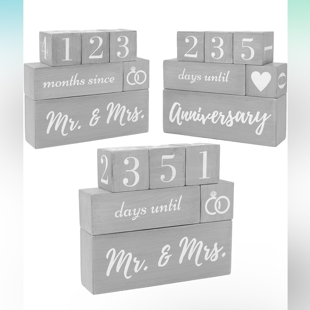 Wedding Countdown Calendar Block Engagement Gifts BRAND NEW IN BOX